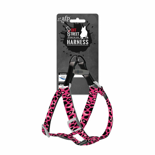 Eco-Friendly Reflective Dog Harness (Leopard)